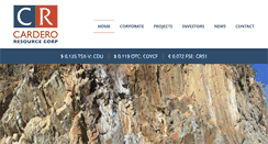 Desktop Screenshot of cardero.com